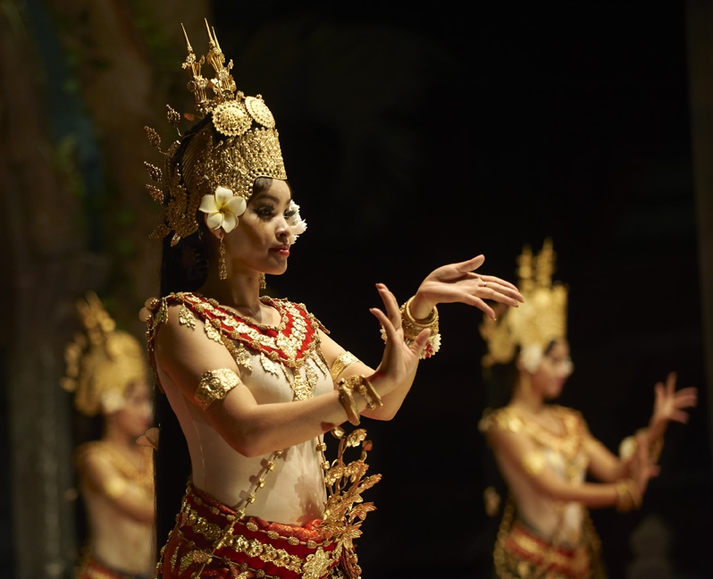 Performers in Cambodia.