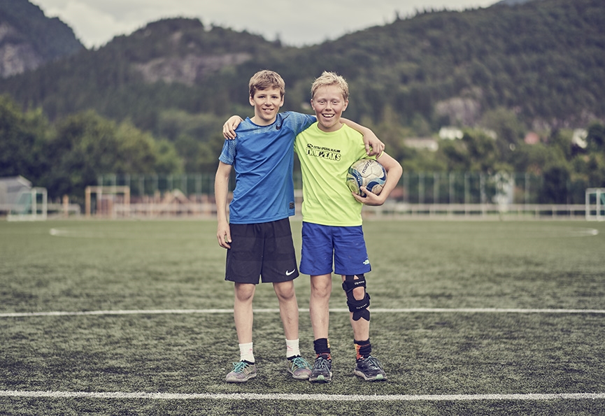 Football training in Norway.